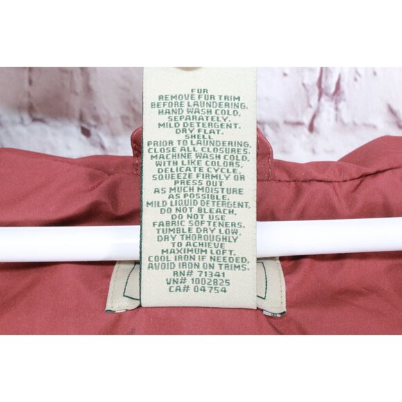 LL Bean Ultrawarm Down Coat Three Quarter Length Rosewood Size 1X - Picture 10 of 12